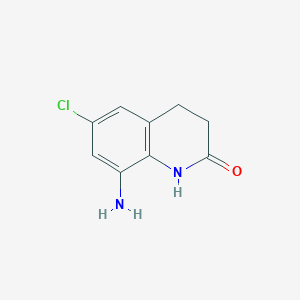 molecular formula C9H9ClN2O B2680063 8-Amino-6-chloro-3,4-dihydroquinolin-2(1H)-one CAS No. 1330751-45-5