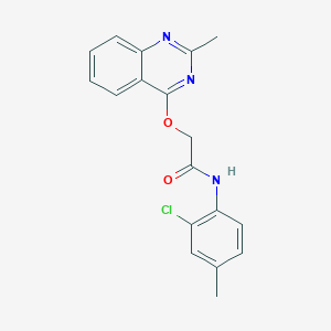 molecular formula C18H16ClN3O2 B2680103 N-(2-chloro-4-methylphenyl)-2-[(2-methylquinazolin-4-yl)oxy]acetamide CAS No. 1111038-38-0