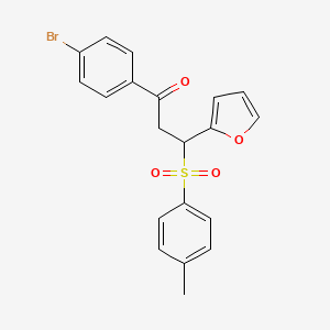 1-(4-Bromophenyl)-3-(furan-2-yl)-3-tosylpropan-1-one