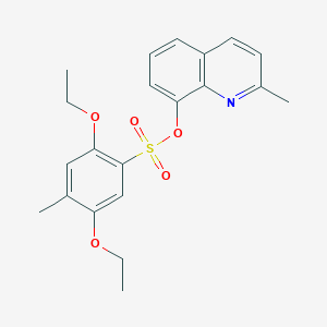 2-Methylquinolin-8-yl 2,5-diethoxy-4-methylbenzene-1-sulfonate