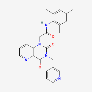 2-(2,4-dioxo-3-(pyridin-3-ylmethyl)-3,4-dihydropyrido[3,2-d]pyrimidin-1(2H)-yl)-N-mesitylacetamide