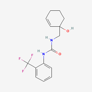 1-[(1-Hydroxycyclohex-2-en-1-yl)methyl]-3-[2-(trifluoromethyl)phenyl]urea