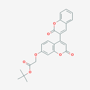 Tert-butyl 2-[2-oxo-4-(2-oxochromen-3-yl)chromen-7-yl]oxyacetate