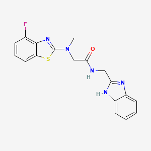 N-((1H-benzo[d]imidazol-2-yl)methyl)-2-((4-fluorobenzo[d]thiazol-2-yl)(methyl)amino)acetamide