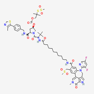 molecular formula C62H77F2N9O12S4 B2680213 PROTAC BRD4 Degrader-24 