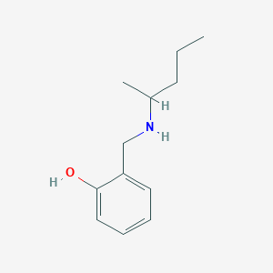 molecular formula C12H19NO B2680272 2-{[(Pentan-2-yl)amino]methyl}phenol CAS No. 1021122-17-7
