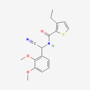 molecular formula C17H18N2O3S B2680348 N-[cyano(2,3-dimethoxyphenyl)methyl]-3-ethylthiophene-2-carboxamide CAS No. 1334000-54-2