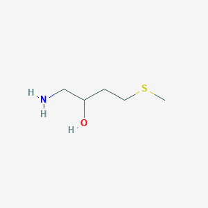 molecular formula C5H13NOS B2680368 1-Amino-4-(methylsulfanyl)butan-2-ol CAS No. 1341098-72-3