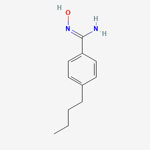 molecular formula C11H16N2O B2680385 4-Butyl-N-hydroxybenzimidamide CAS No. 885961-37-5