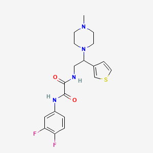 N1-(3,4-difluorophenyl)-N2-(2-(4-methylpiperazin-1-yl)-2-(thiophen-3-yl)ethyl)oxalamide