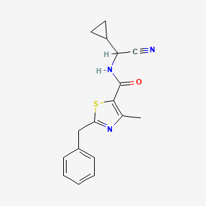 2-benzyl-N-[cyano(cyclopropyl)methyl]-4-methyl-1,3-thiazole-5-carboxamide