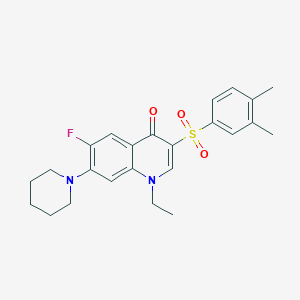 3-[(3,4-dimethylphenyl)sulfonyl]-1-ethyl-6-fluoro-7-piperidin-1-ylquinolin-4(1H)-one