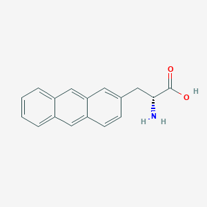 molecular formula C17H15NO2 B2680515 (2R)-2-Amino-3-(2-anthryl)propanoic acid CAS No. 1241681-31-1