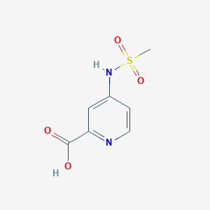molecular formula C7H8N2O4S B2680532 4-methanesulfonamidopyridine-2-carboxylic Acid CAS No. 1001567-03-8