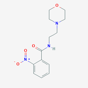 molecular formula C13H17N3O4 B2680577 N-(2-morpholin-4-ylethyl)-2-nitrobenzamide CAS No. 120276-16-6