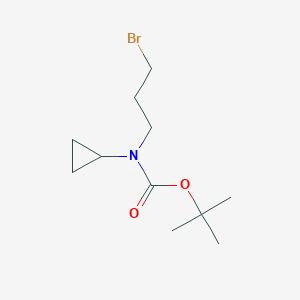 molecular formula C11H20BrNO2 B2680699 tert-butyl N-(3-bromopropyl)-N-cyclopropylcarbamate CAS No. 862718-33-0