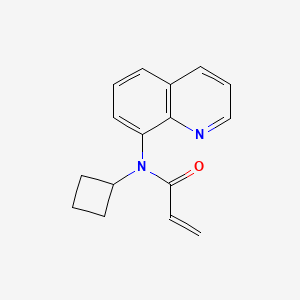 B2680723 N-Cyclobutyl-N-quinolin-8-ylprop-2-enamide CAS No. 2175583-53-4