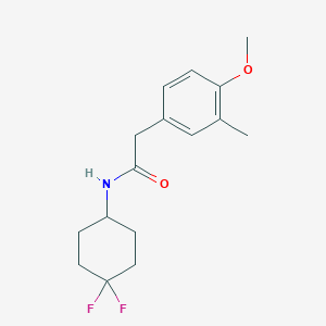 molecular formula C16H21F2NO2 B2680740 N-(4,4-difluorocyclohexyl)-2-(4-methoxy-3-methylphenyl)acetamide CAS No. 2319806-18-1