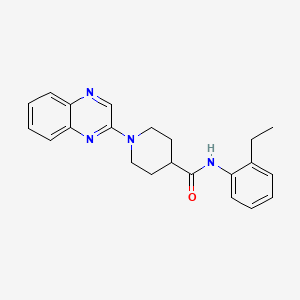 molecular formula C22H24N4O B2680751 N-(2-ethylphenyl)-1-(quinoxalin-2-yl)piperidine-4-carboxamide CAS No. 941899-00-9