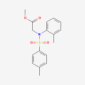 molecular formula C17H19NO4S B2680788 Methyl N-(2-methylphenyl)-N-[(4-methylphenyl)sulfonyl]glycinate CAS No. 425609-96-7