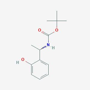 molecular formula C13H19NO3 B2680816 Tert-butyl N-[(1S)-1-(2-hydroxyphenyl)ethyl]carbamate CAS No. 2089246-47-7