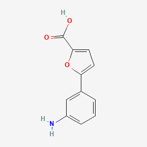 molecular formula C11H9NO3 B2680884 5-(3-Aminophenyl)furan-2-carboxylic acid CAS No. 1509177-63-2