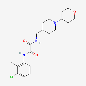 molecular formula C20H28ClN3O3 B2680890 N'-(3-chloro-2-methylphenyl)-N-{[1-(oxan-4-yl)piperidin-4-yl]methyl}ethanediamide CAS No. 2034240-62-3