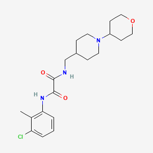 N1-(3-chloro-2-methylphenyl)-N2-((1-(tetrahydro-2H-pyran-4-yl)piperidin-4-yl)methyl)oxalamide