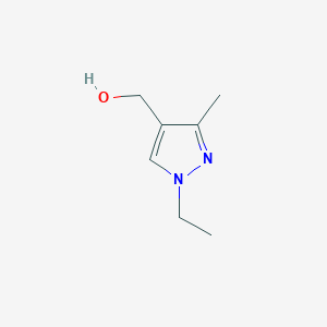 molecular formula C7H12N2O B2680892 (1-ethyl-3-methyl-1H-pyrazol-4-yl)methanol CAS No. 494214-30-1