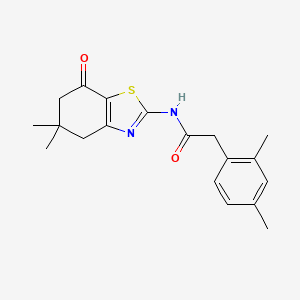 molecular formula C19H22N2O2S B2681003 N-(5,5-dimethyl-7-oxo-4,5,6,7-tetrahydro-1,3-benzothiazol-2-yl)-2-(2,4-dimethylphenyl)acetamide CAS No. 899731-53-4