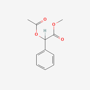 molecular formula C11H12O4 B2681016 METHYL 2-(ACETYLOXY)-2-PHENYLACETATE CAS No. 947-94-4