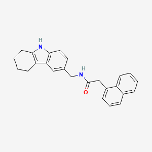 molecular formula C25H24N2O B2681057 2-(naphthalen-1-yl)-N-[(2,3,4,9-tetrahydro-1H-carbazol-6-yl)methyl]acetamide CAS No. 852138-57-9