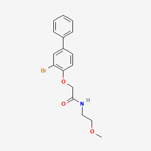 2-(2-bromo-4-phenylphenoxy)-N-(2-methoxyethyl)acetamide