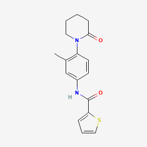 N-(3-methyl-4-(2-oxopiperidin-1-yl)phenyl)thiophene-2-carboxamide