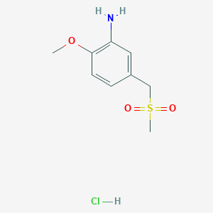 5-(Methanesulfonylmethyl)-2-methoxyaniline hydrochloride