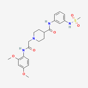 1-{[(2,4-dimethoxyphenyl)carbamoyl]methyl}-N-(3-methanesulfonamidophenyl)piperidine-4-carboxamide