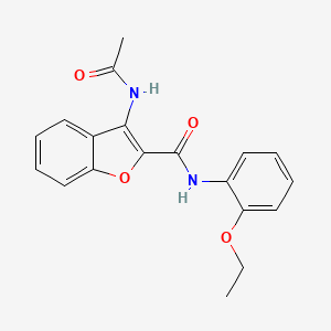 3-acetamido-N-(2-ethoxyphenyl)benzofuran-2-carboxamide