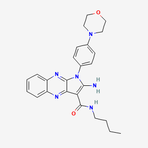 2-amino-N-butyl-1-(4-morpholinophenyl)-1H-pyrrolo[2,3-b]quinoxaline-3-carboxamide
