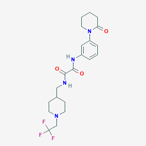 N'-[3-(2-Oxopiperidin-1-yl)phenyl]-N-[[1-(2,2,2-trifluoroethyl)piperidin-4-yl]methyl]oxamide