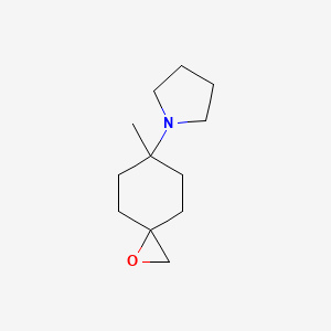 1-(6-Methyl-1-oxaspiro[2.5]octan-6-yl)pyrrolidine