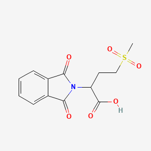 2-(1,3-Dioxo-1,3-dihydro-2H-isoindol-2-yl)-4-(methylsulfonyl)butanoic acid