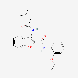 N-(2-ethoxyphenyl)-3-(3-methylbutanamido)benzofuran-2-carboxamide
