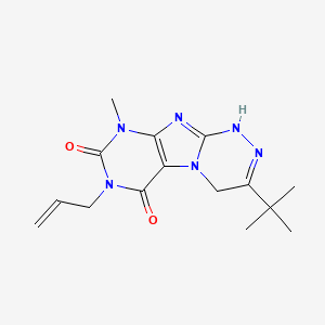 7-allyl-3-(tert-butyl)-9-methyl-7,9-dihydro-[1,2,4]triazino[3,4-f]purine-6,8(1H,4H)-dione