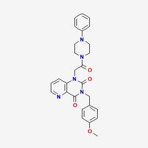 3-(4-methoxybenzyl)-1-(2-oxo-2-(4-phenylpiperazin-1-yl)ethyl)pyrido[3,2-d]pyrimidine-2,4(1H,3H)-dione