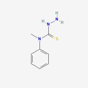 molecular formula C8H11N3S B2681252 Hydrazinecarbothioamide, N-methyl-N-phenyl- CAS No. 21076-11-9