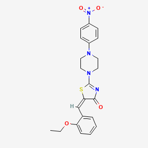 (E)-5-(2-ethoxybenzylidene)-2-(4-(4-nitrophenyl)piperazin-1-yl)thiazol-4(5H)-one