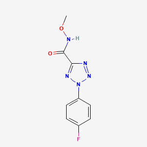 2-(4-fluorophenyl)-N-methoxy-2H-tetrazole-5-carboxamide