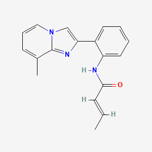 (E)-N-(2-(8-methylimidazo[1,2-a]pyridin-2-yl)phenyl)but-2-enamide