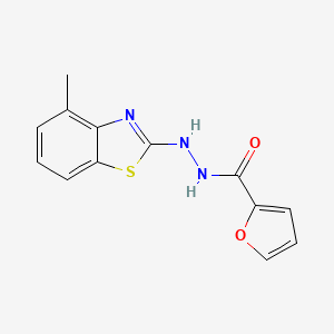 N'-(4-methyl-1,3-benzothiazol-2-yl)furan-2-carbohydrazide