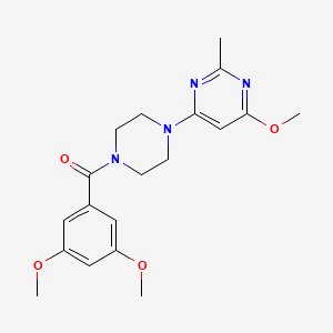 (3,5-Dimethoxyphenyl)(4-(6-methoxy-2-methylpyrimidin-4-yl)piperazin-1-yl)methanone